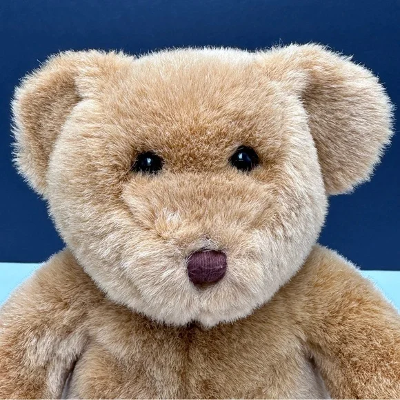 90s Build a Bear Teddy Brown Stitched Nose Plush Toy 14” Stuffed Animal Retired - Picture 2 of 9